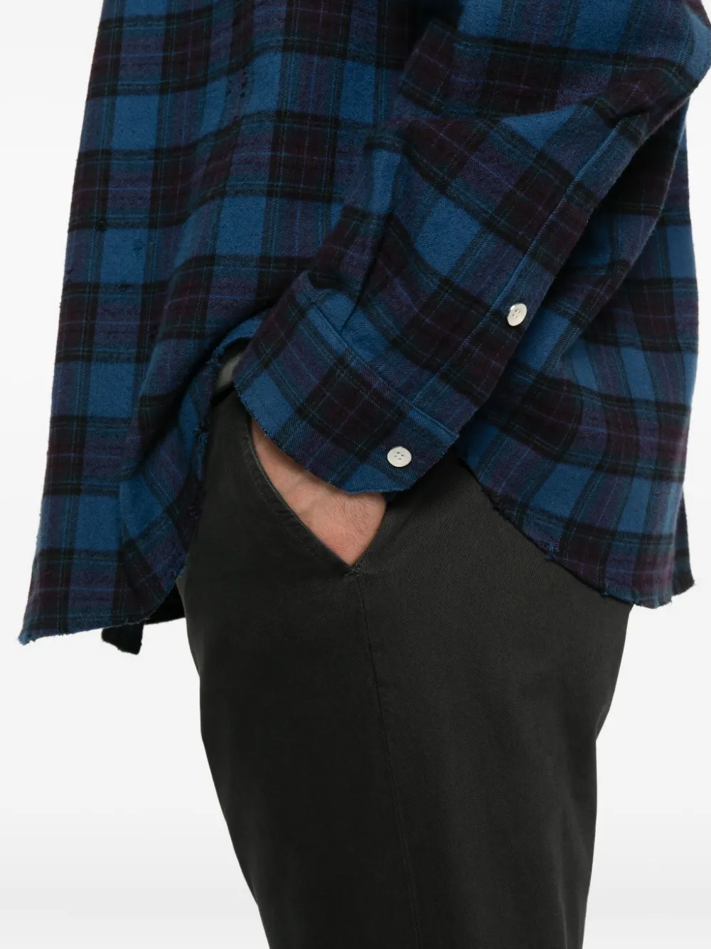 DONDUP Broek met riemlussen Grijs