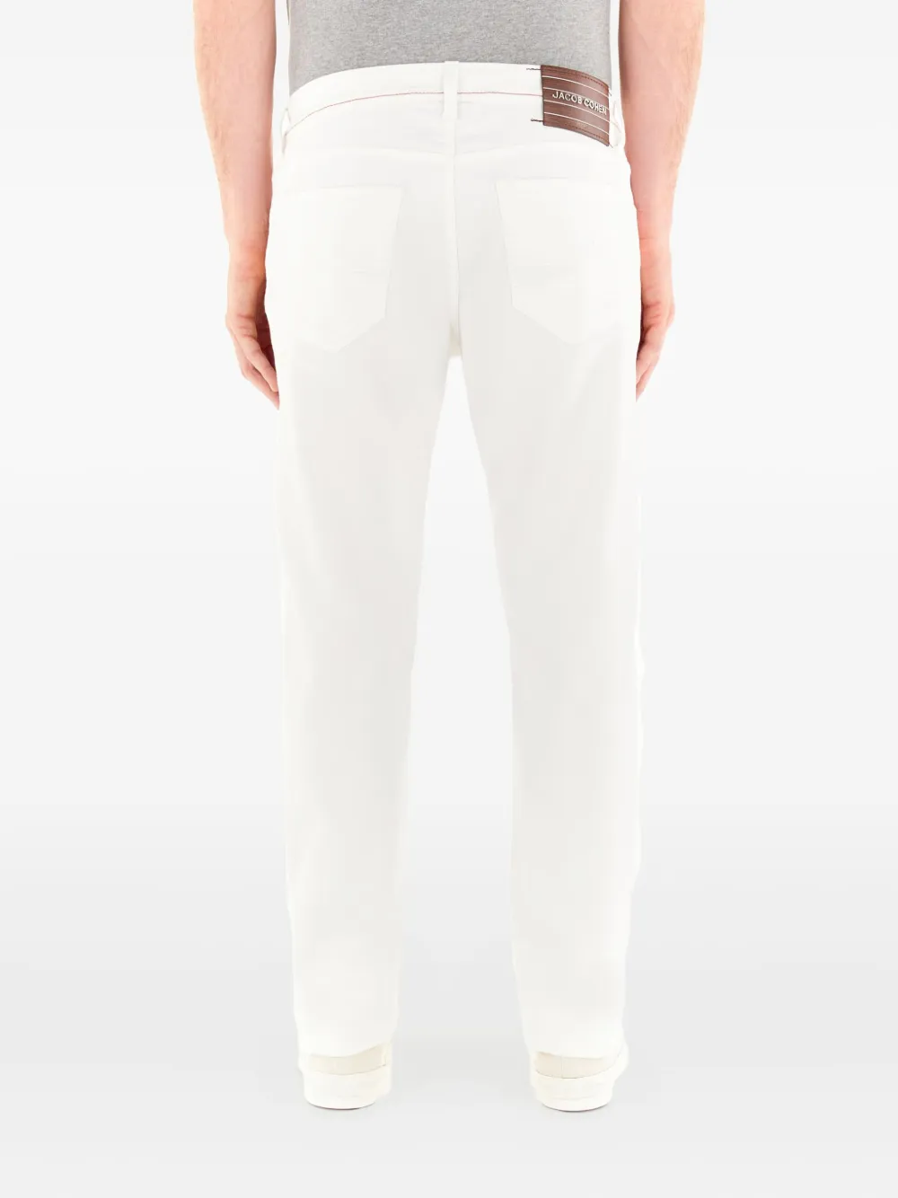 Jacob Cohën Jeans met logoplakkaat - Wit