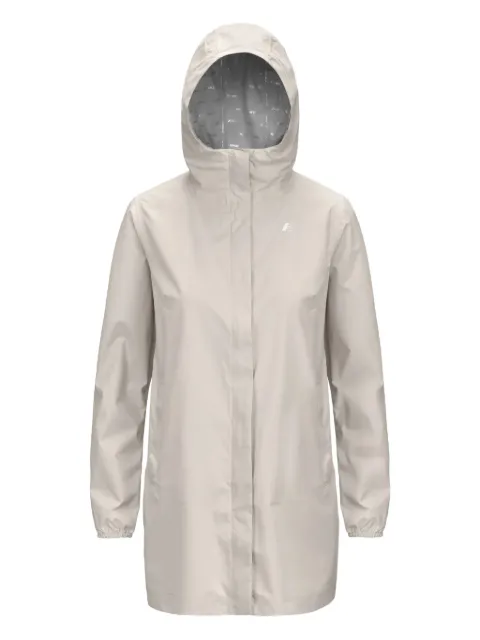 K-Way logo-patch hooded jacket