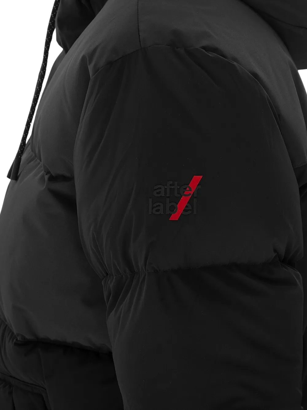 AFTER LABEL Donsjack met capuchon Zwart