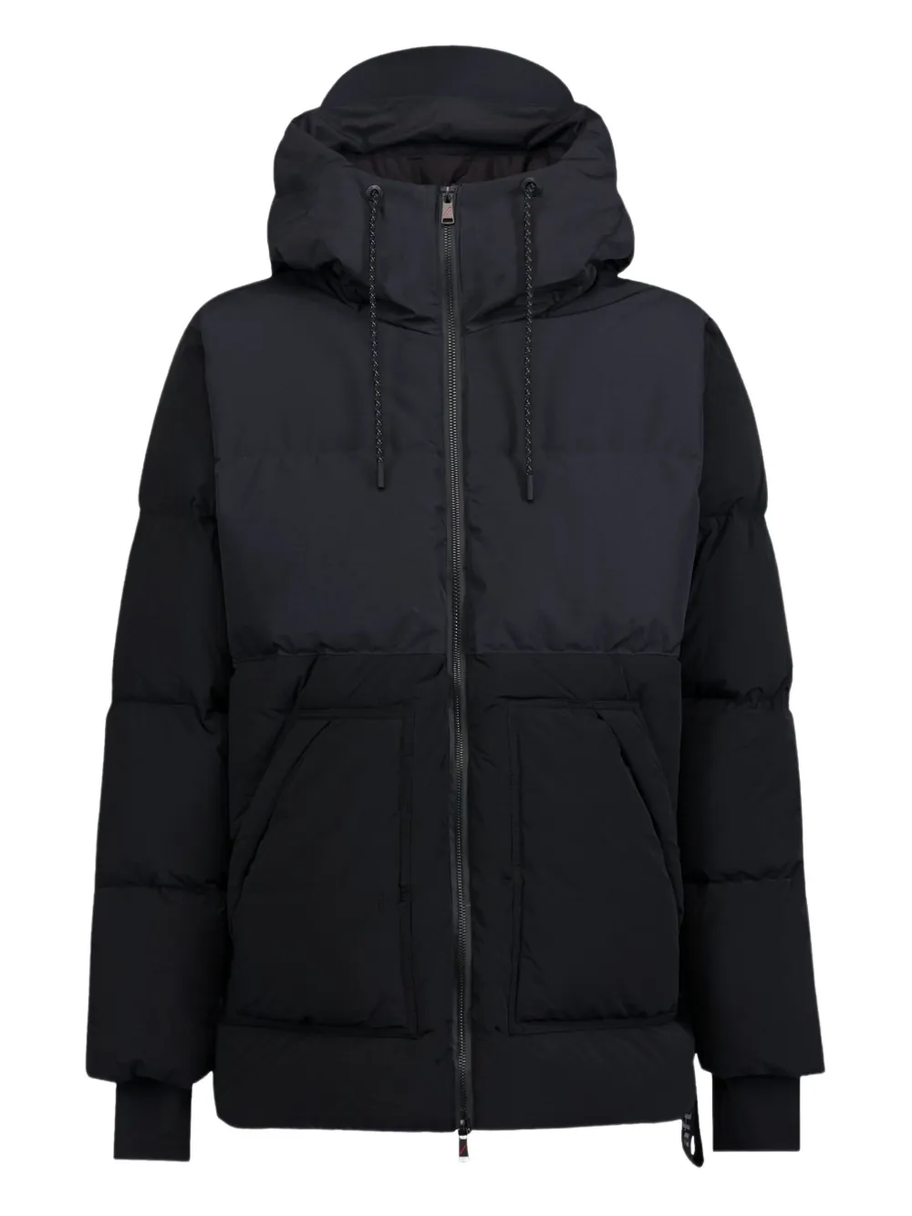 AFTER LABEL hooded down jacket | Black | Image 1