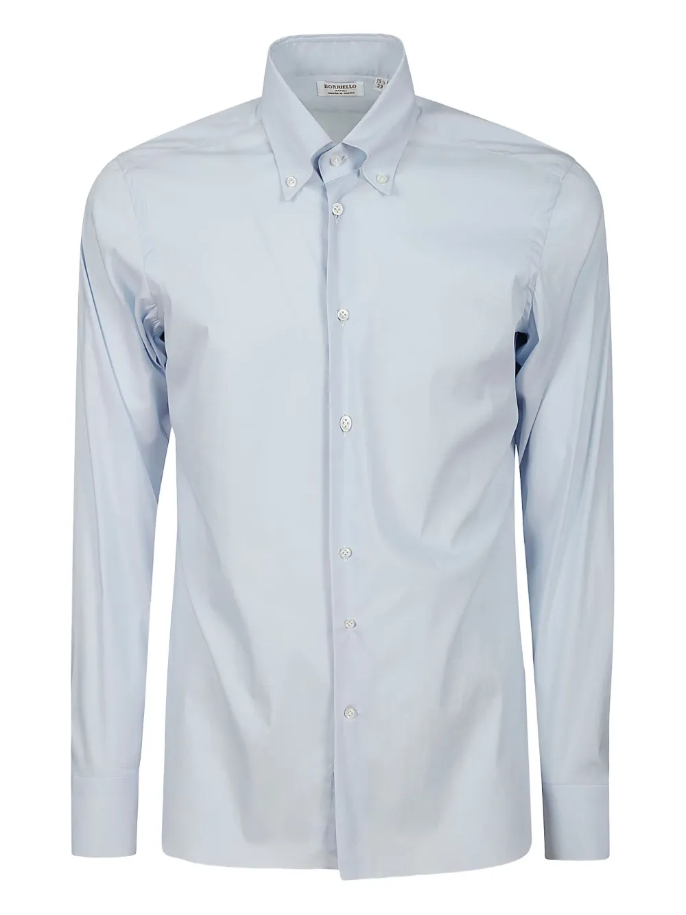 BORRIELLO NAPOLI long-sleeve cotton shirt | Blue | Image 1