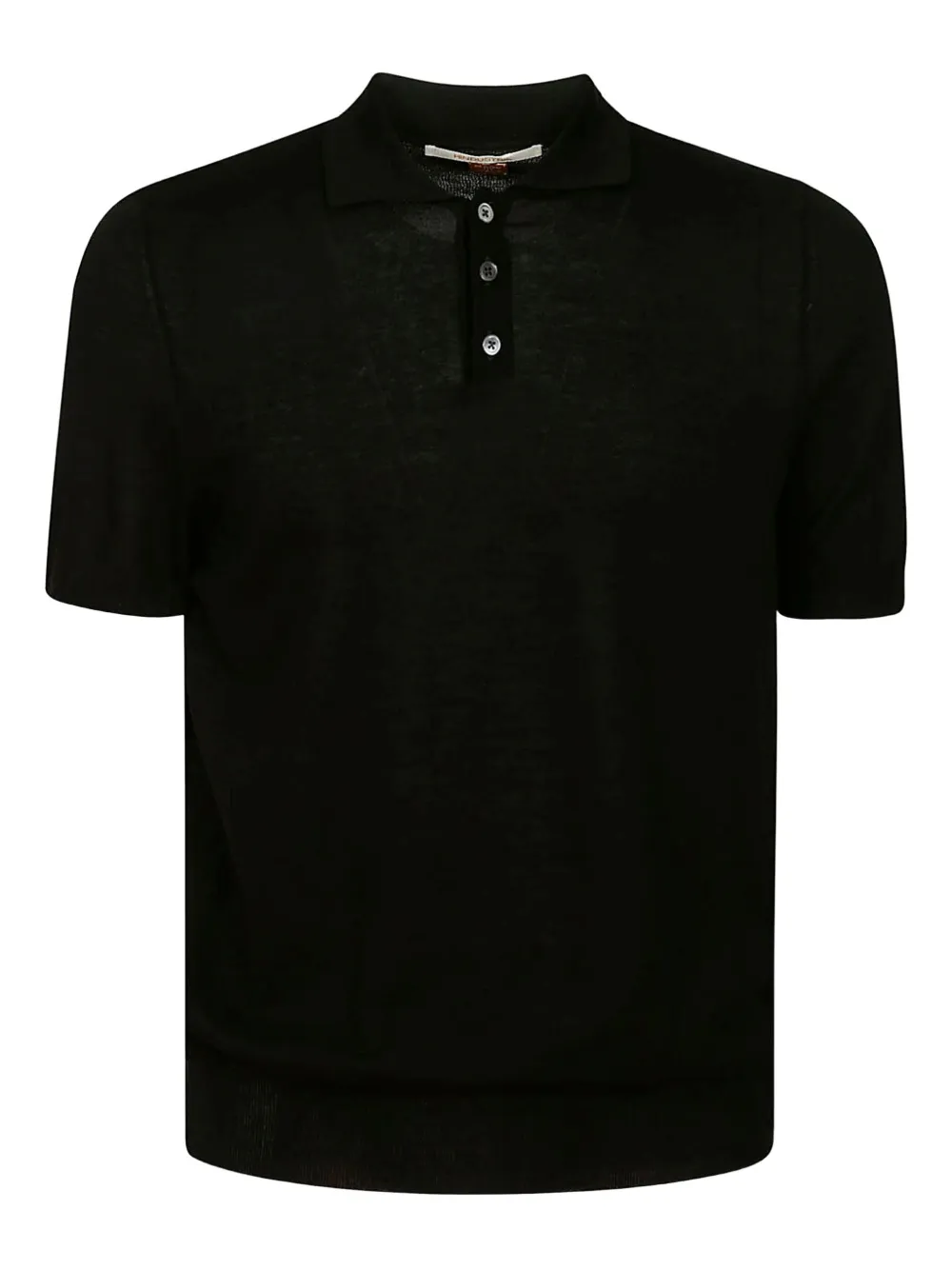 Alpha Industries buttoned-collar polo shirt | Black | Image 1