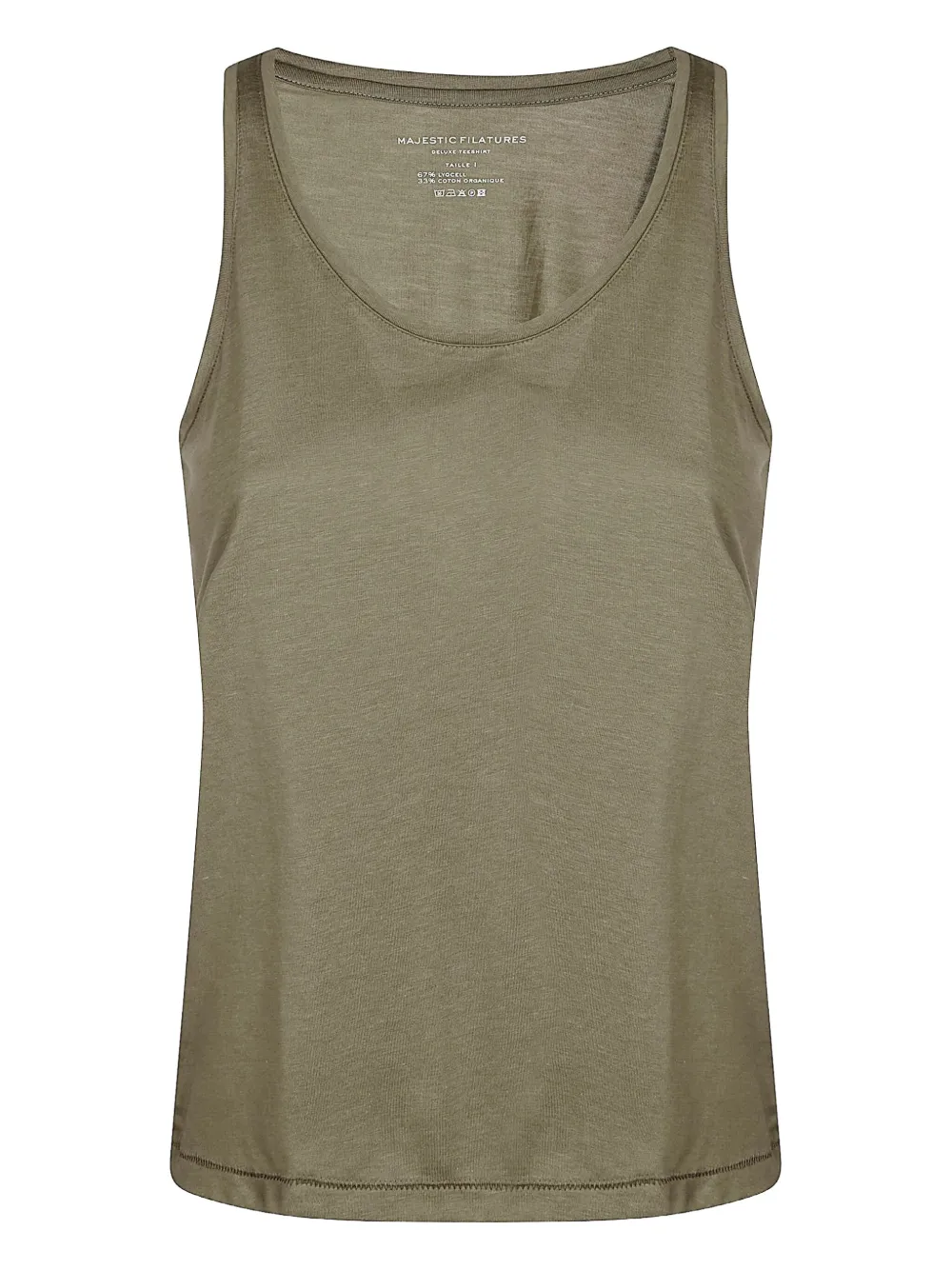 Majestic Filatures u-neck tank top | Green | Image 1