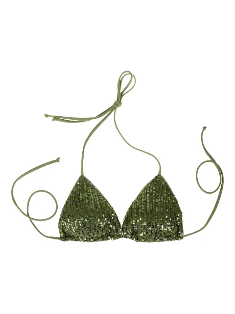 MC2 Saint Barth top de bikini estilo triángulo con lentejuelas