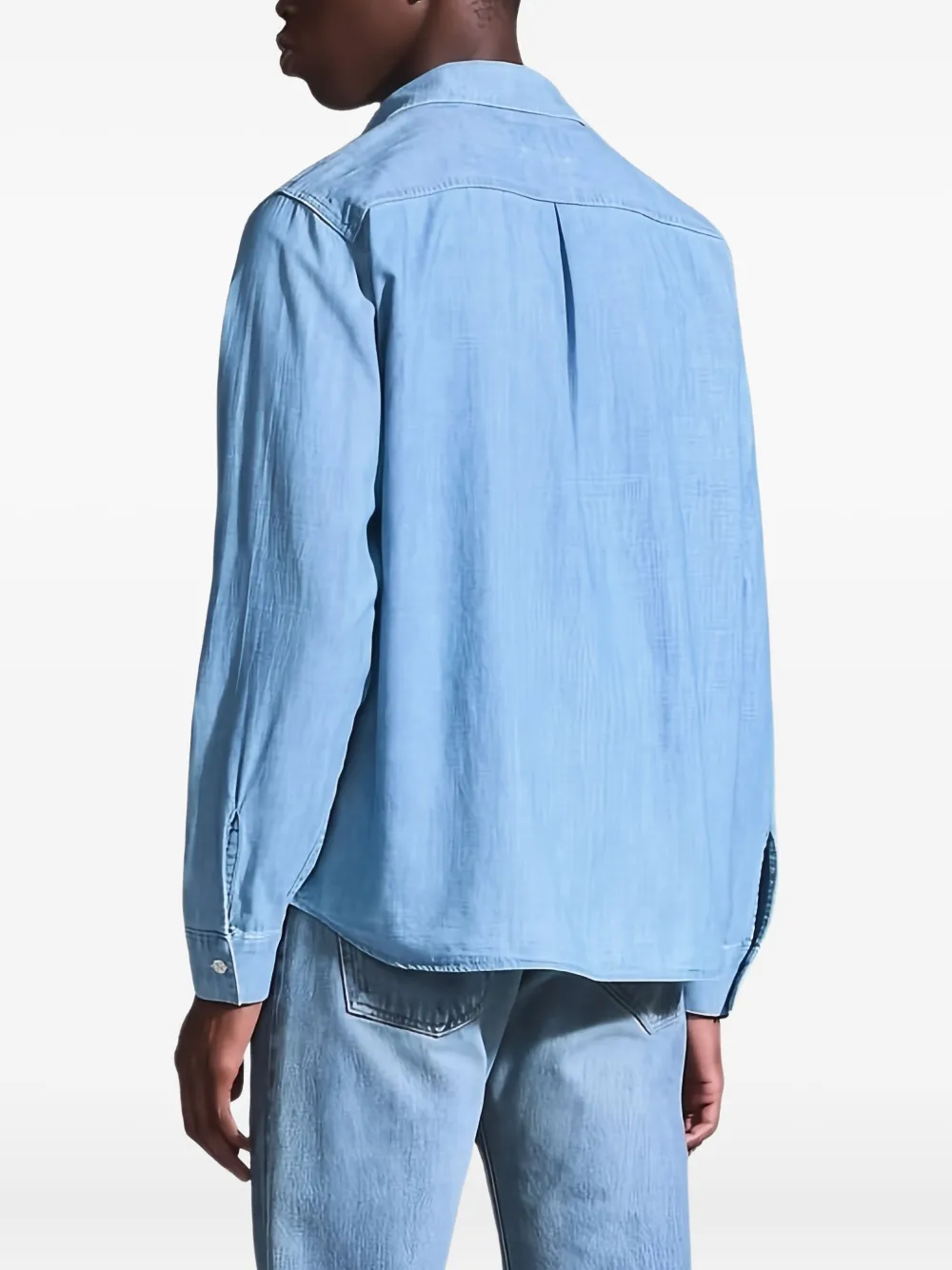 Levi's Denim overhemd met dubbele zak Blauw