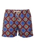 PENINSULA SWIMWEAR tile-print swim shorts - Blue