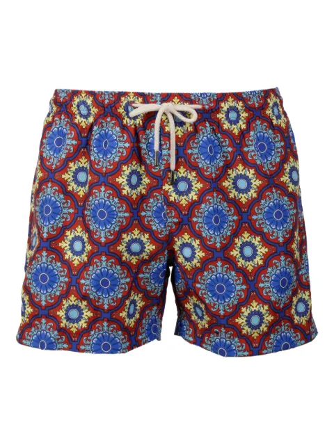 PENINSULA SWIMWEAR tile-print swim shorts