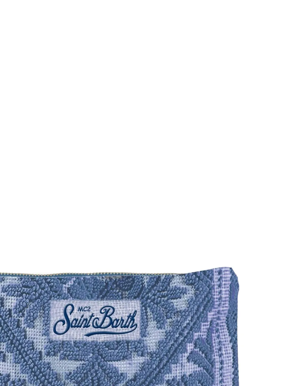 MC2 Saint Barth Clutch met logodetail - Blauw