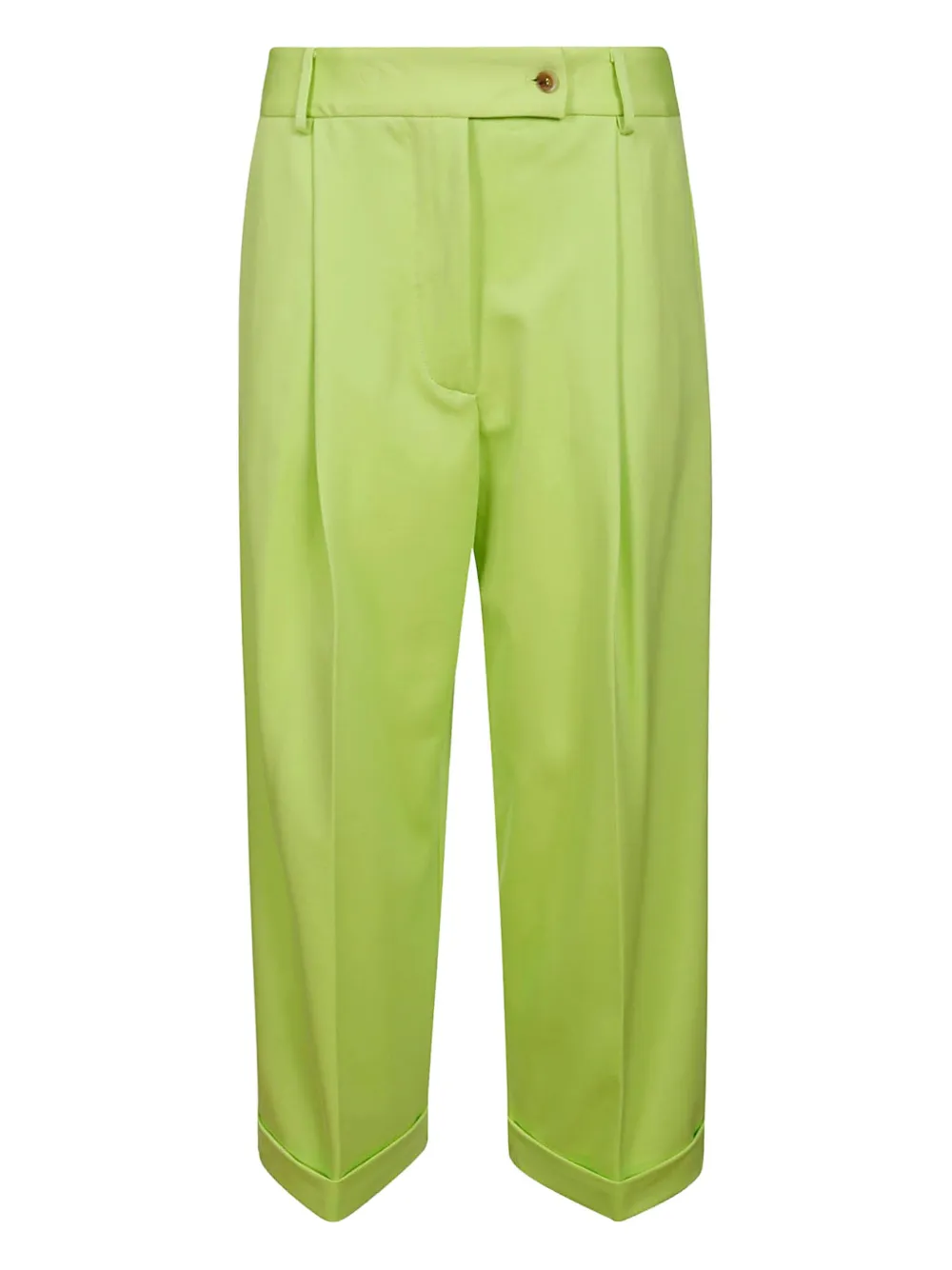 Liviana Conti Straight plooibroek Groen