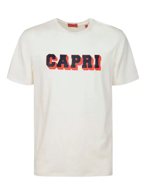 Isaia capri logo t-shirt