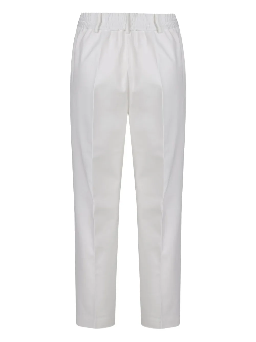 Liviana Conti Broek met elastische tailleband - Wit