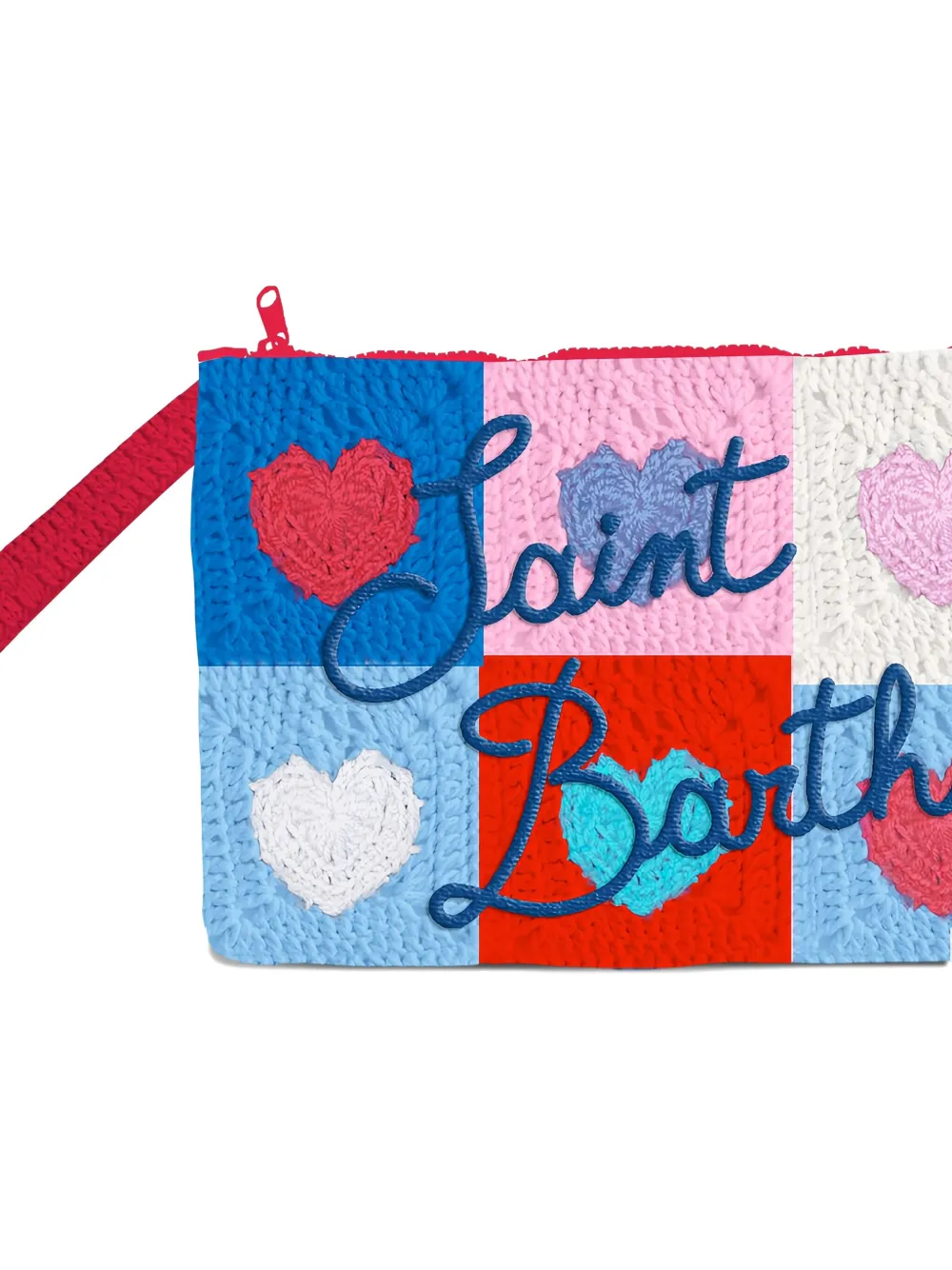 MC2 Saint Barth heart-patch crochet clutch bag | Image 2