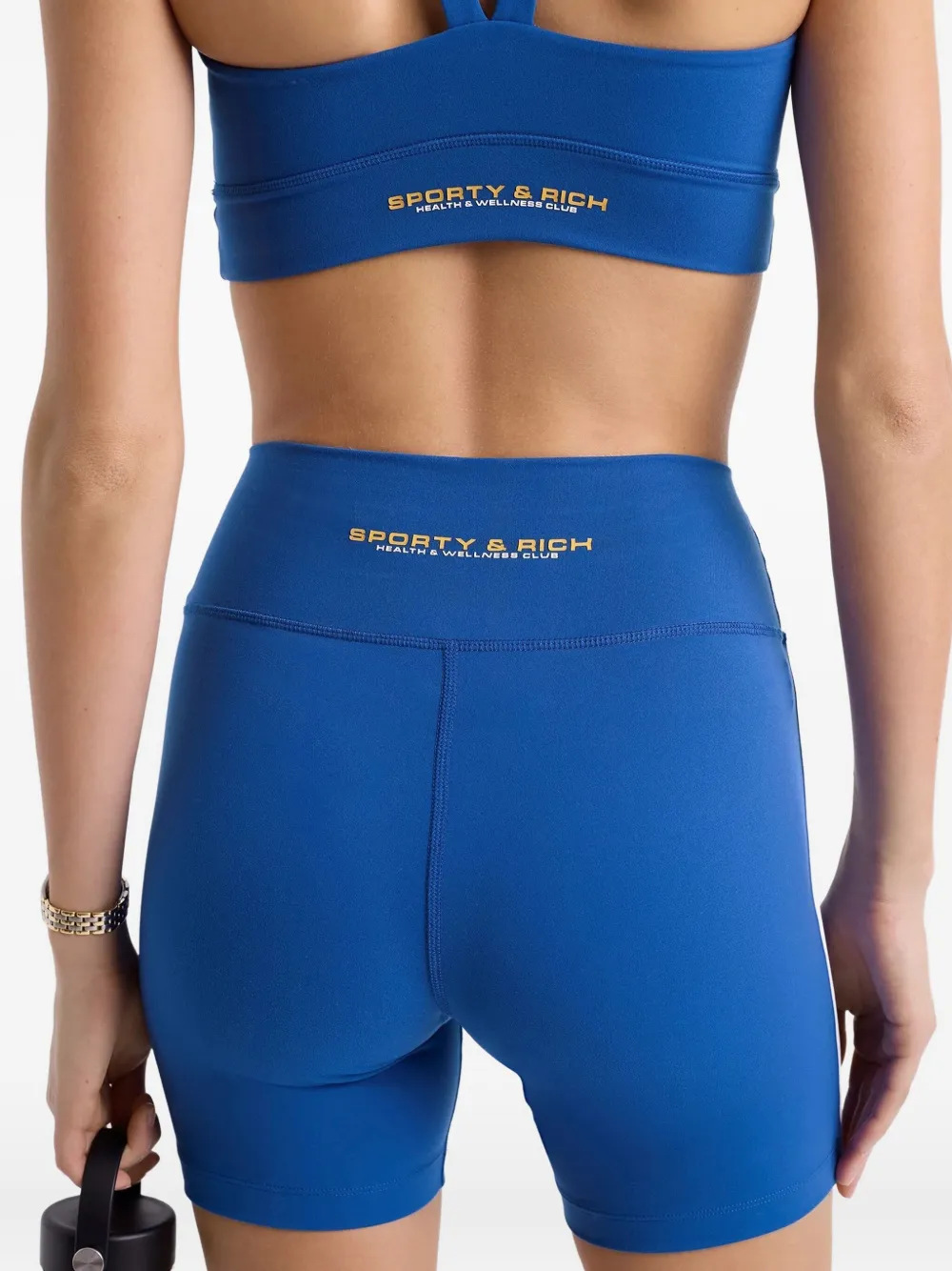 Sporty & Rich Zwembroek met streep Blauw