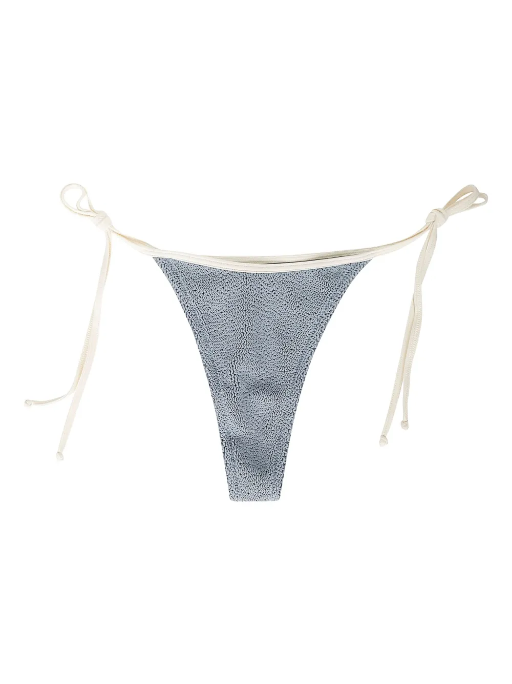 MC2 Saint Barth Norah crinkle-texture bikini bottom | Grey | Image 1