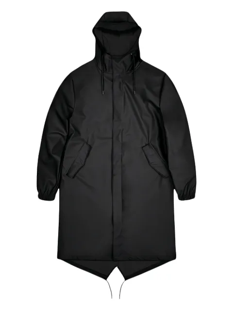 Rains drawstring fishtail parka