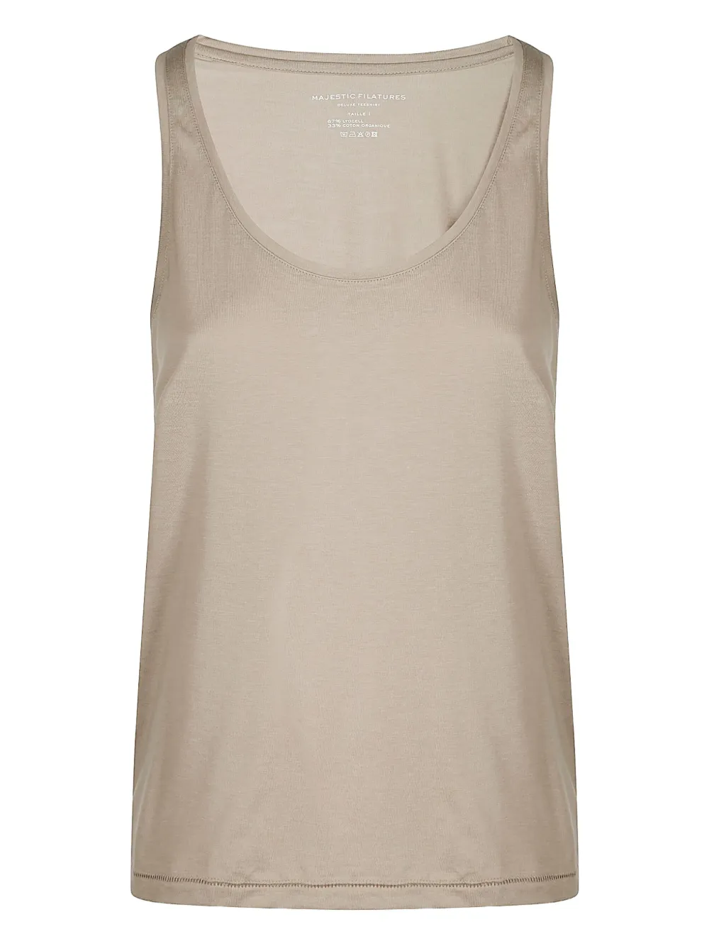 Majestic Filatures scoop-neck top | Brown | Image 1