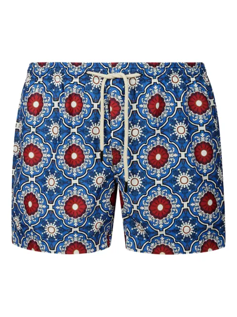 PENINSULA SWIMWEAR patterned drawstring-waist swim shorts