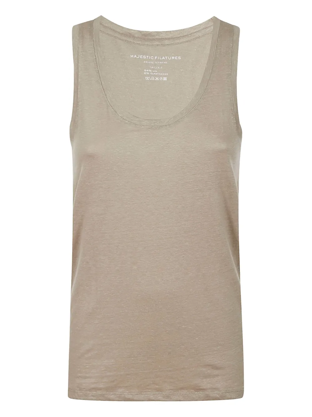 Majestic Filatures scoop-neck tank top | Neutrals | Image 1