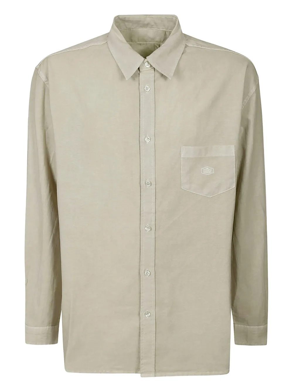 Kappa logo-embroidered shirt | Green | Image 1