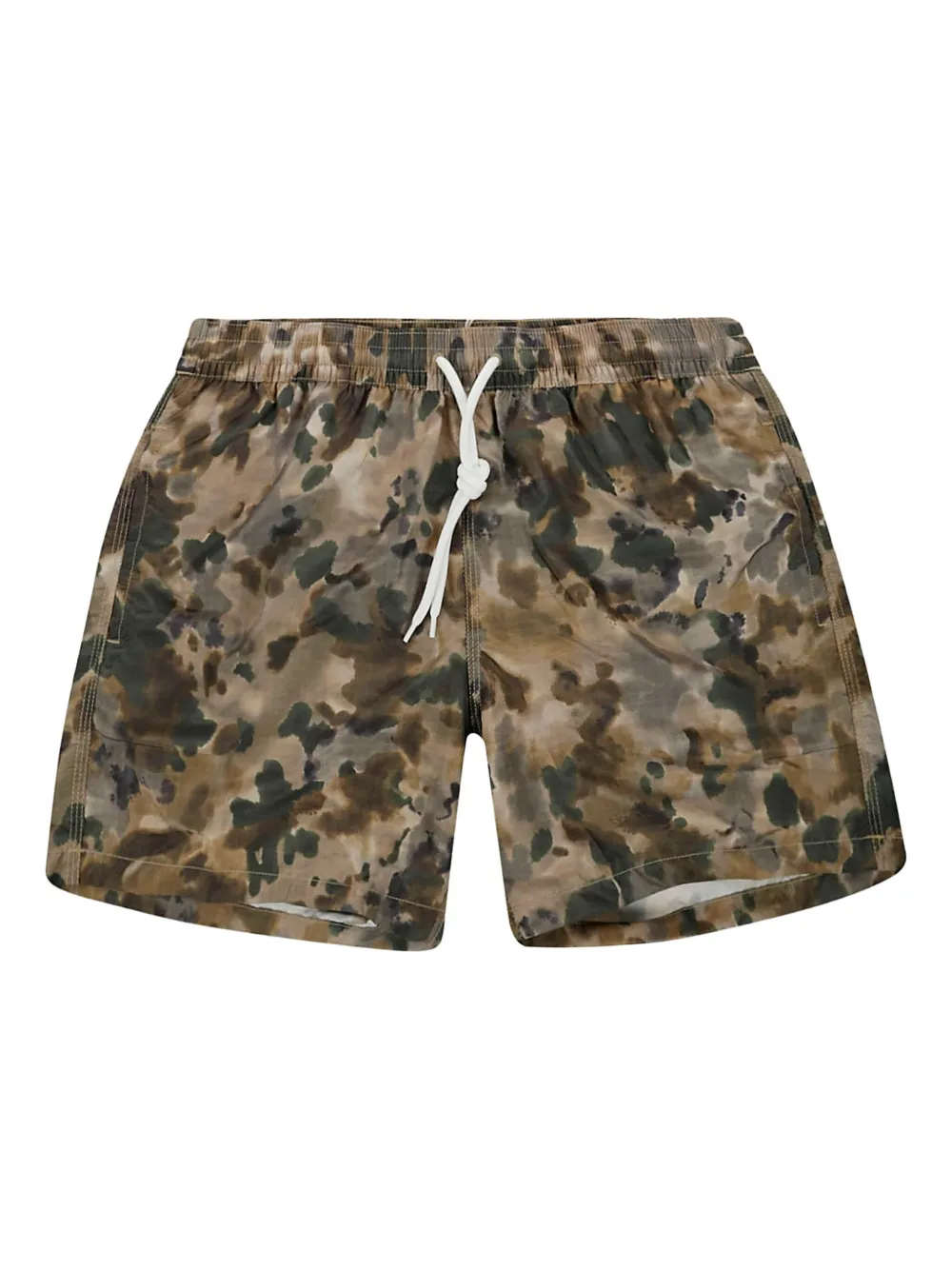 Massimo Alba Camouflage Drawstring Swim Shorts In Green