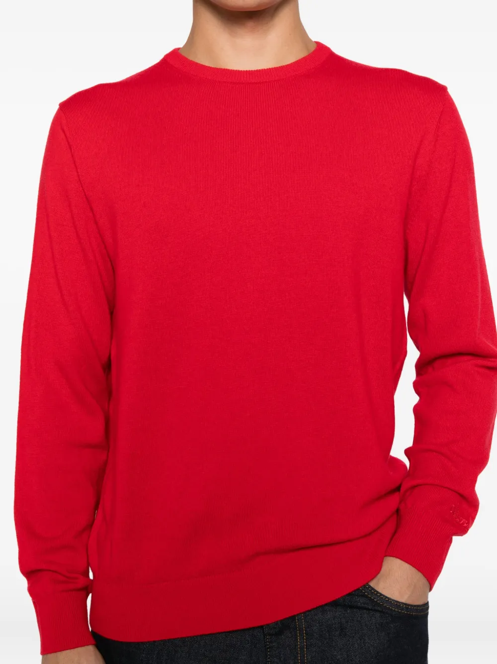 MC2 Saint Barth Trui met ronde hals Rood