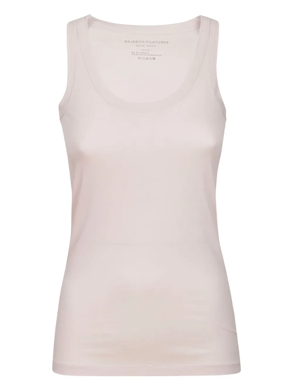 Majestic Filatures scoop-neck sleeveless top | White | Image 1