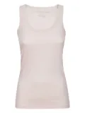 Majestic Filatures scoop-neck sleeveless top - White