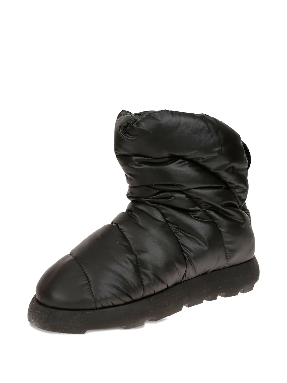 Piumestudio Padded Ankle Boots In Black