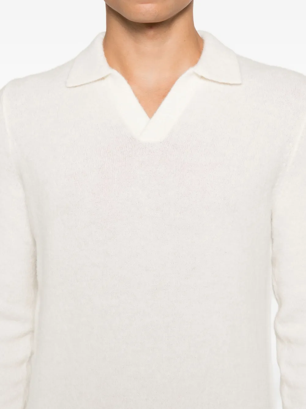 MC2 Saint Barth Trui met V-hals Wit