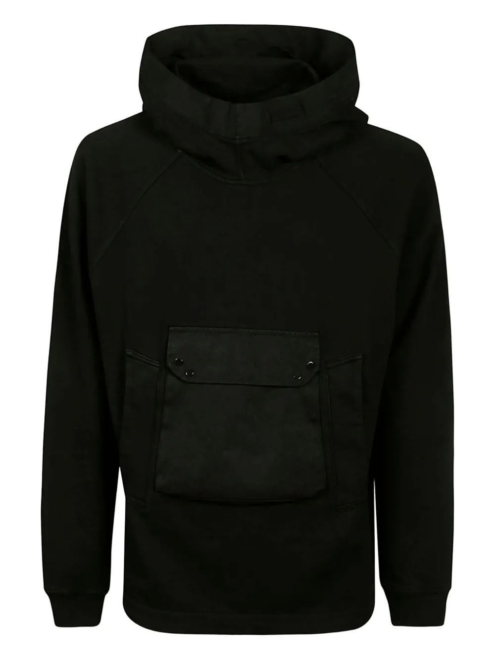 Ten C pocketed cotton-blend hoodie | Black | Image 1