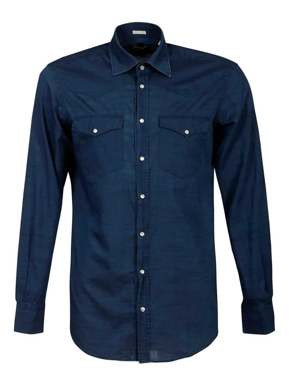 Massimo Alba point-collar cotton shirt | Blue | Image 1
