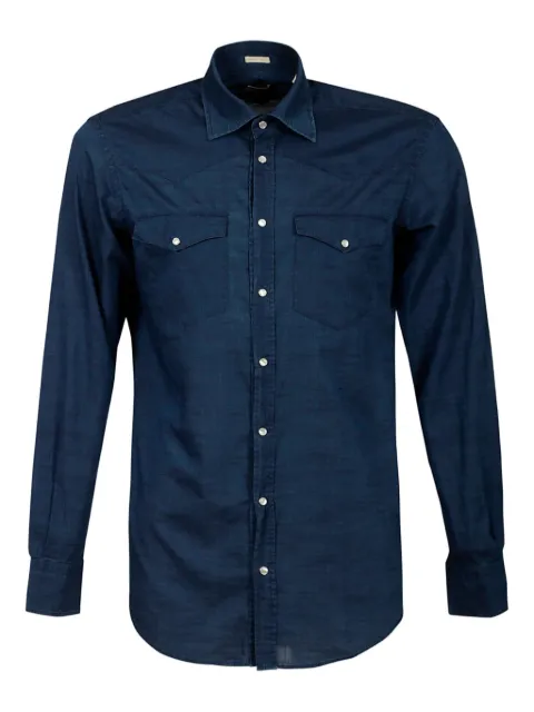 Massimo Alba point-collar cotton shirt