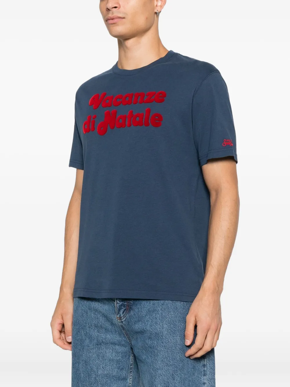 MC2 Saint Barth T-shirt met logo Blauw