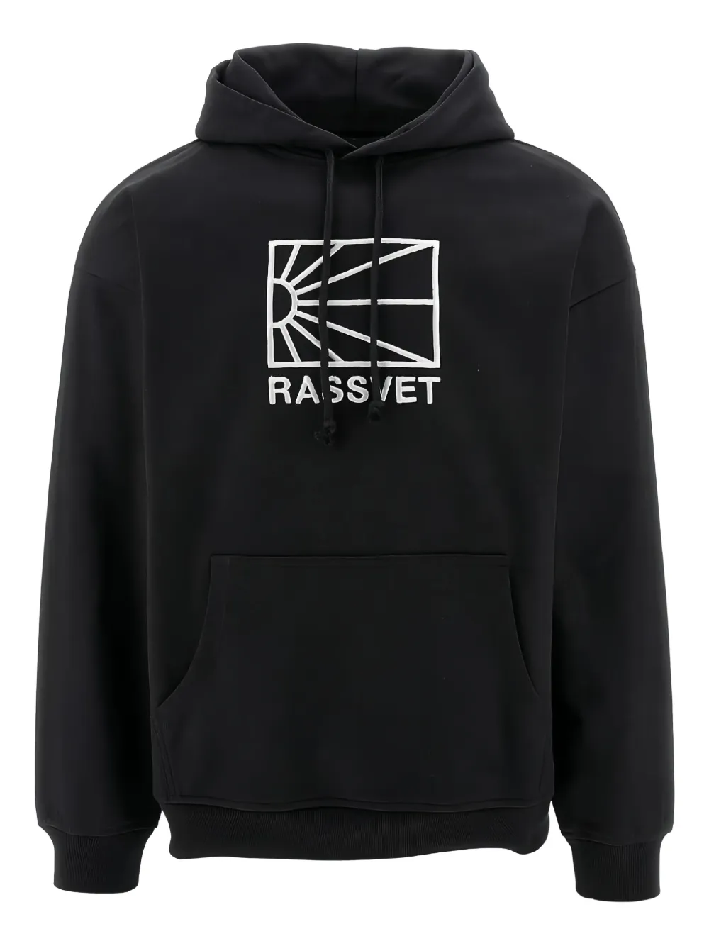 RASSVET logo-print hoodie | Black | Image 1