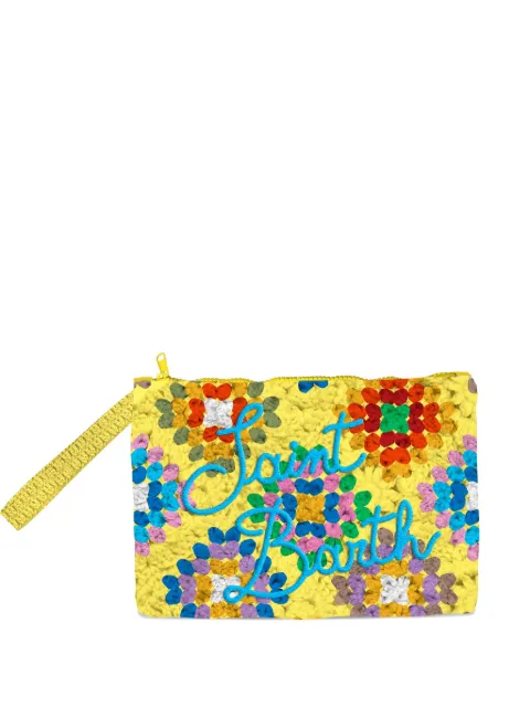 MC2 Saint Barth crochet-cotton tassel clutch bag