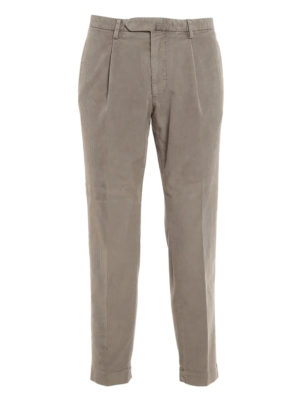 Santaniello pleated corduroy trousers | Grey | Image 1