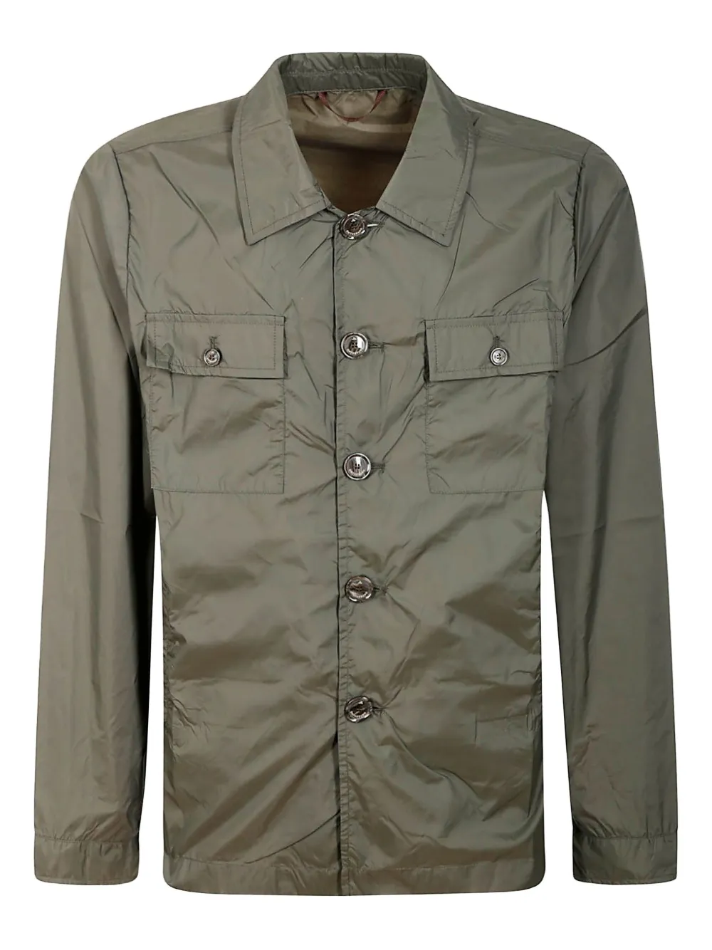 On The Bund Buttoned Flap-pocket Jacket In Green