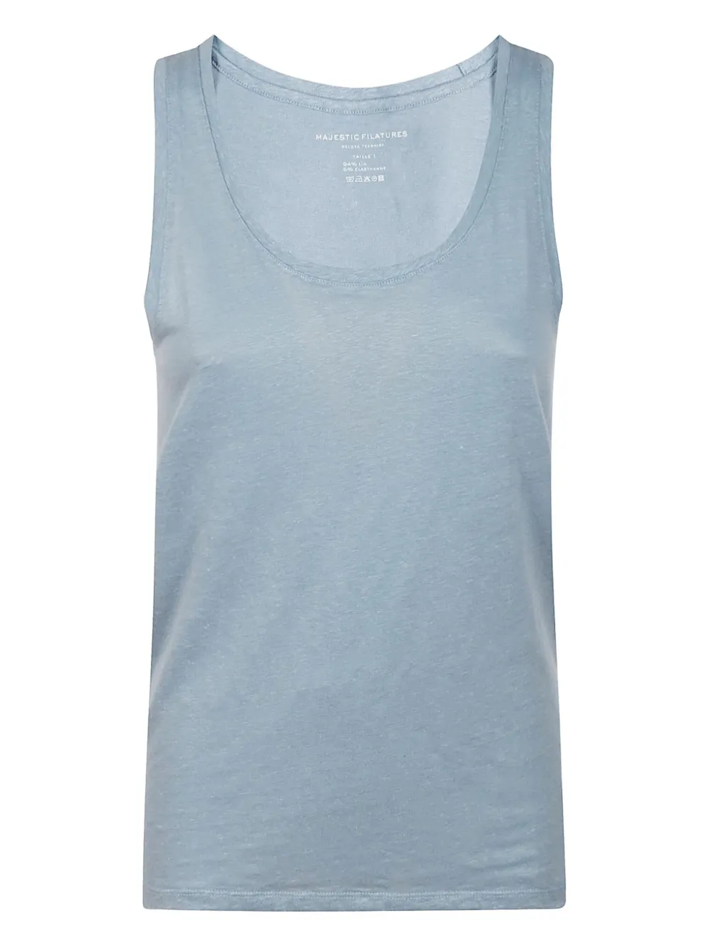 Majestic Filatures scoop-neck tank top | Blue | Image 1