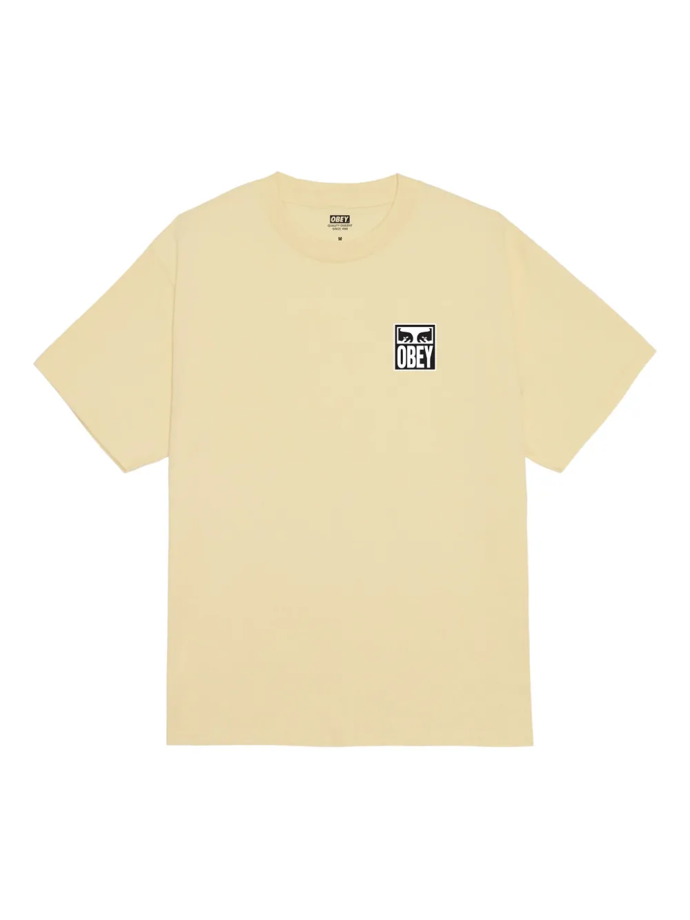 Obey logo-print T-shirt | Yellow | Image 1