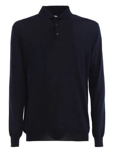 Malo button-closure long-sleeve polo shirt