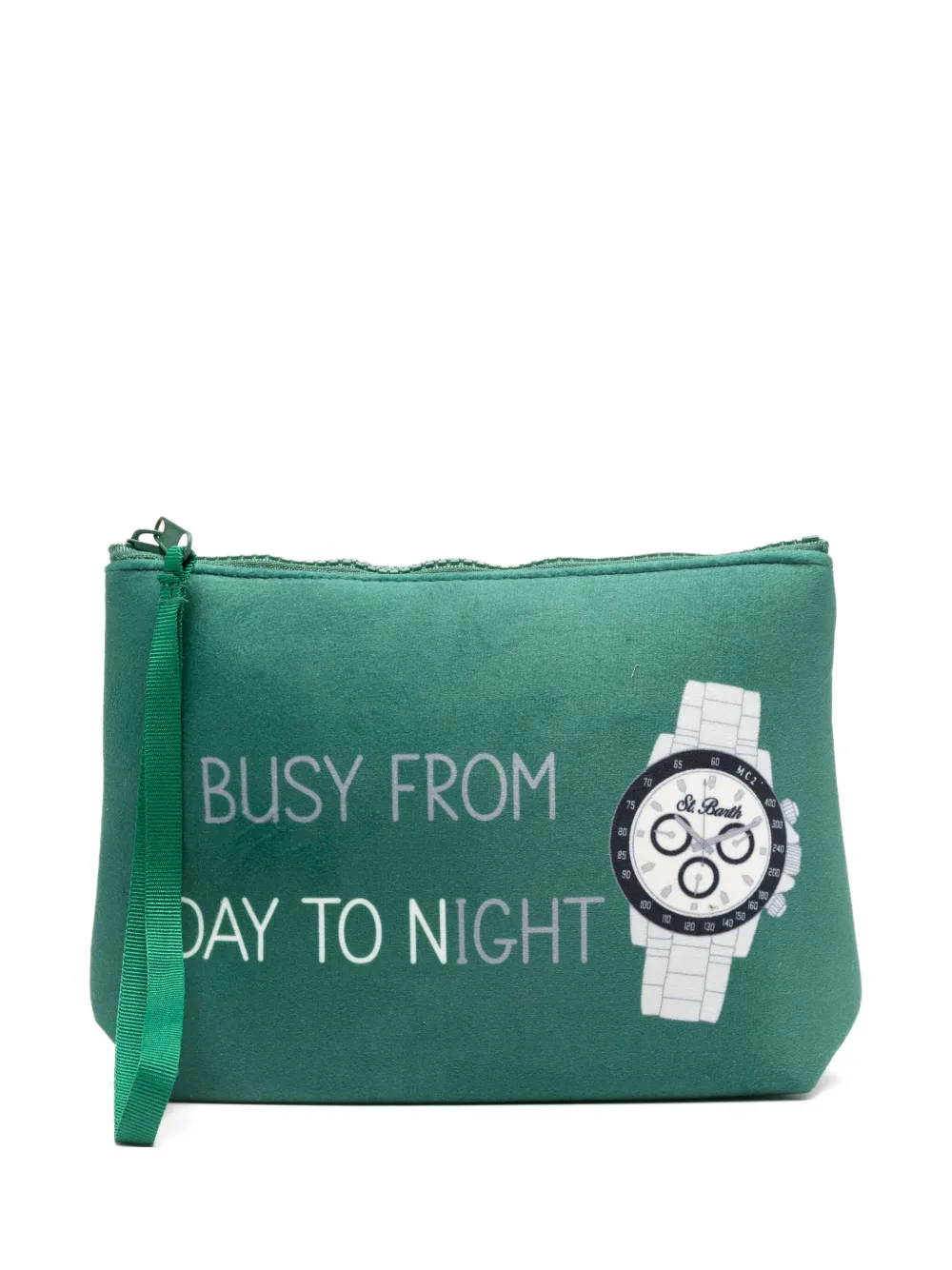 MC2 Saint Barth Clutch com estampa gráfica | Verde | Image 1