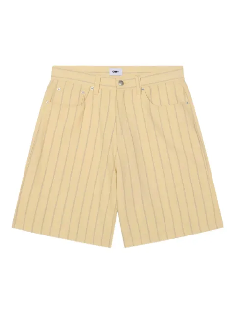 Obey pinstripe cotton shorts