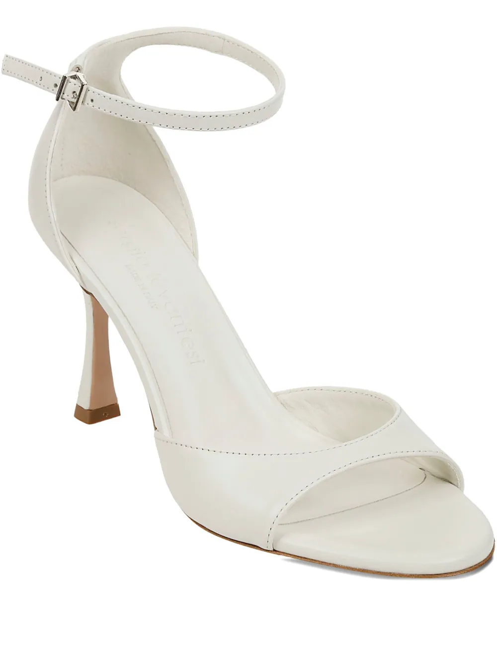 Sergio Levantesi 90mm ankle-strap leather pumps | White | Image 1