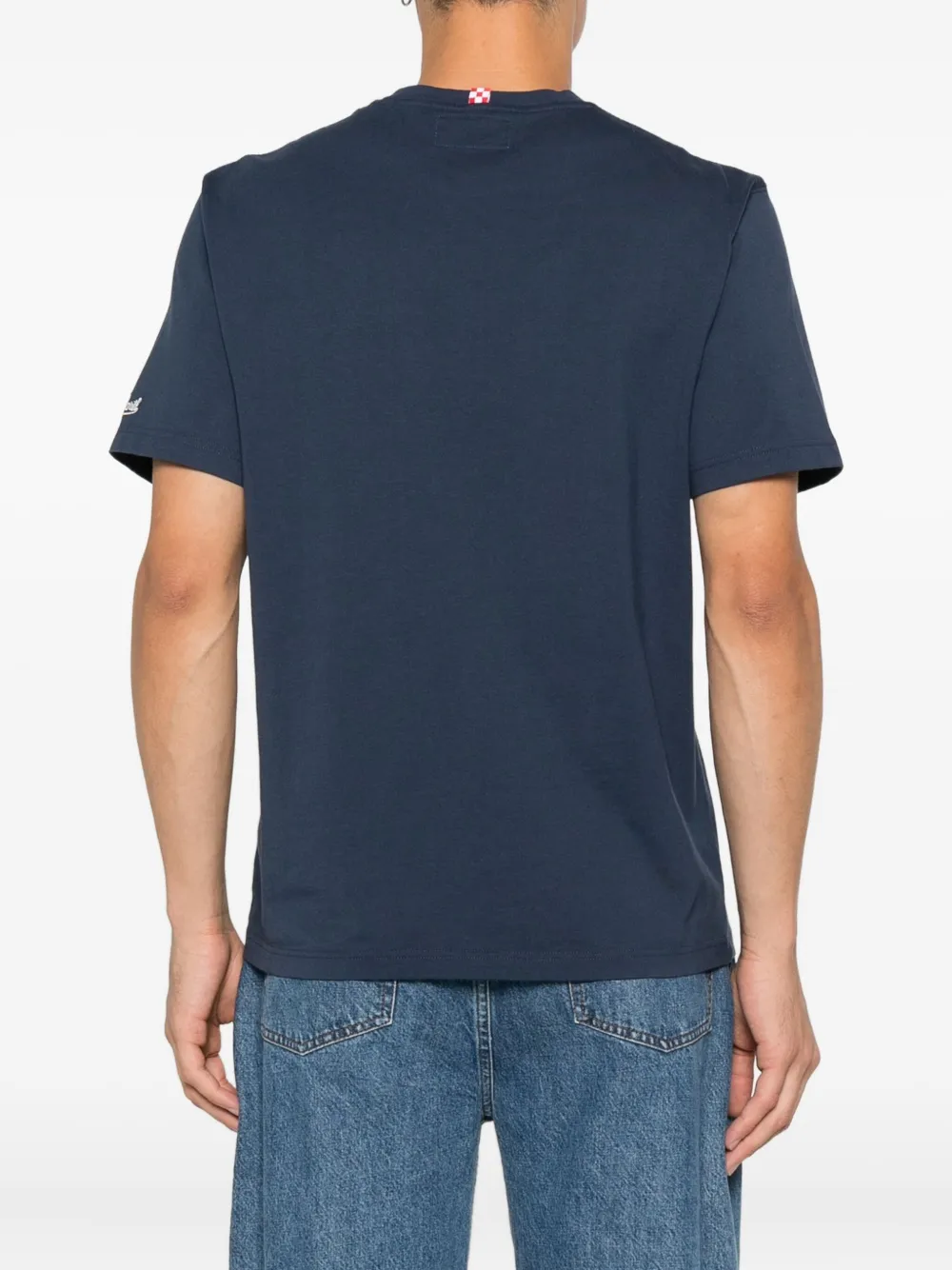 Mc2 Saint Barth Embroidered T-shirt In Blue