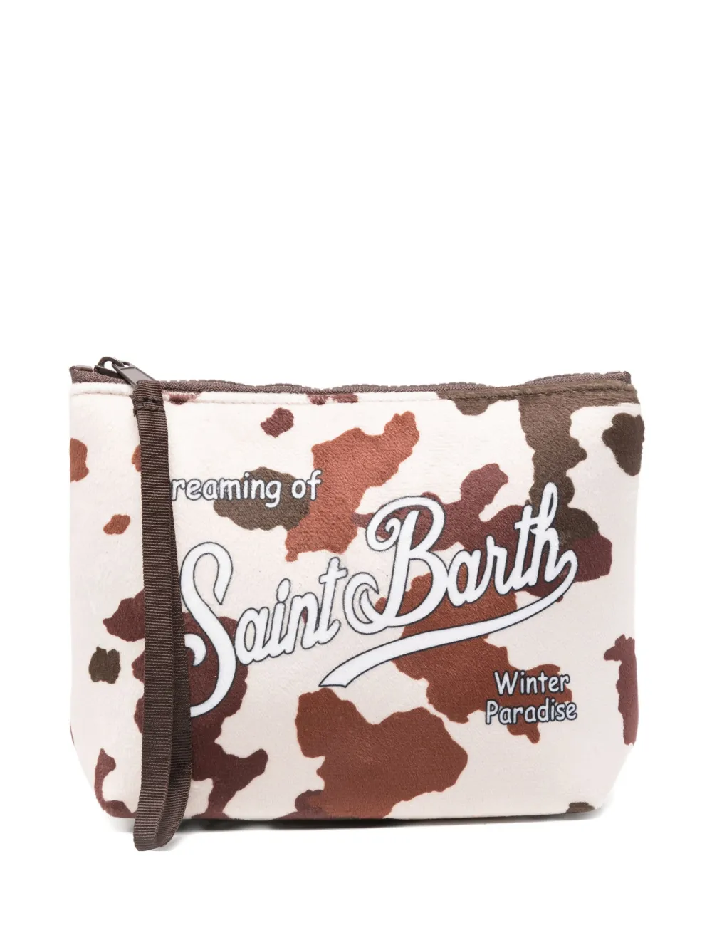 MC2 Saint Barth pochette à fermeture zippée - Marron