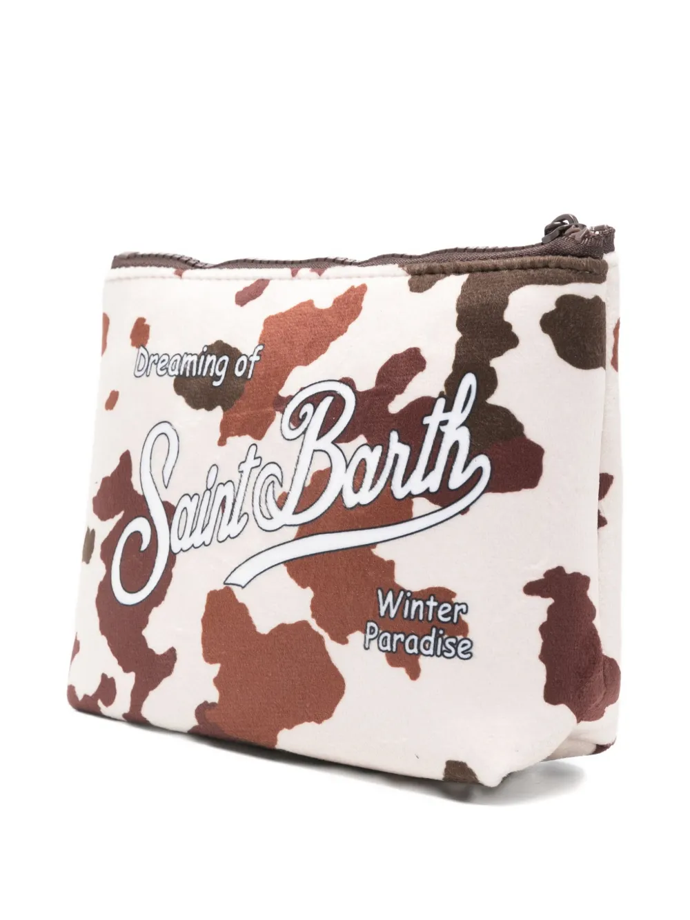 MC2 Saint Barth Clutch met ritssluiting Bruin