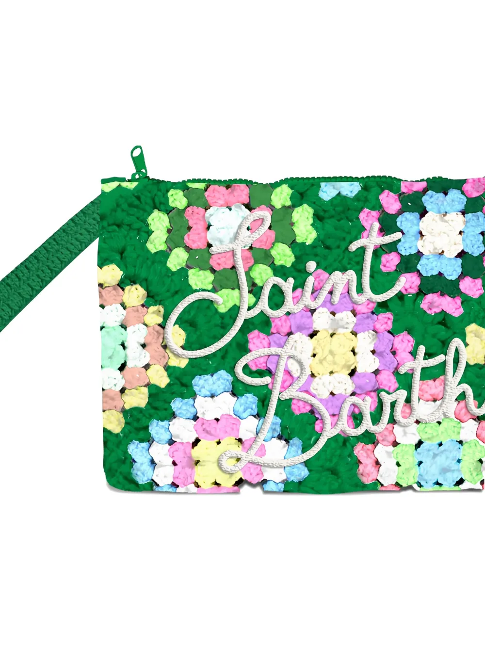 MC2 Saint Barth crochet logo-appliqué clutch bag | Image 2