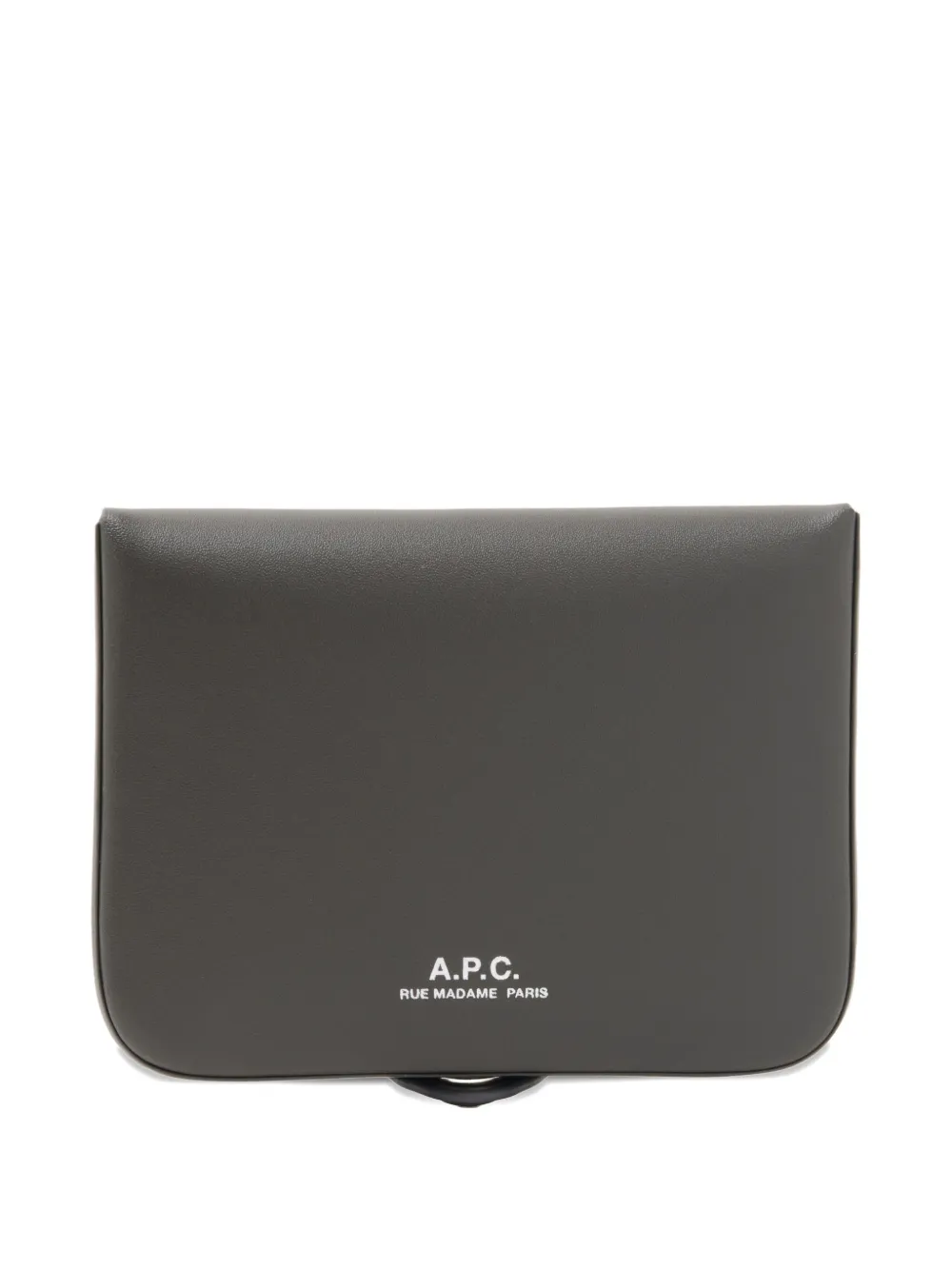 Apc Leather Coin Purse In Black