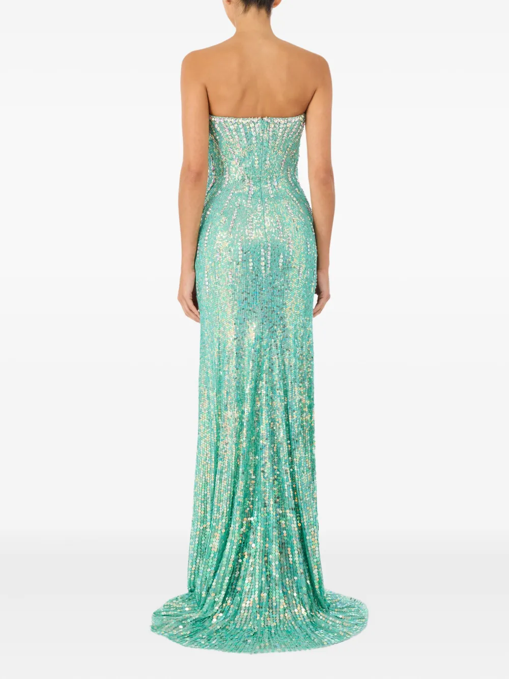 Jenny Packham Saria Mxi Dress In Green